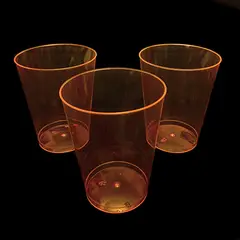 GENERICO - VASO ACRILICO 230 ML NEON NARANJO X10 PCS X1 UNI