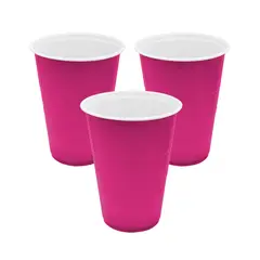 GENERICO - VASO FUCSIA 450ML X10UNI