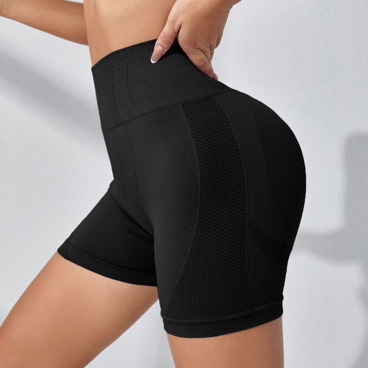 VARIOS - Bike Flex Shorts Negro She Shines
