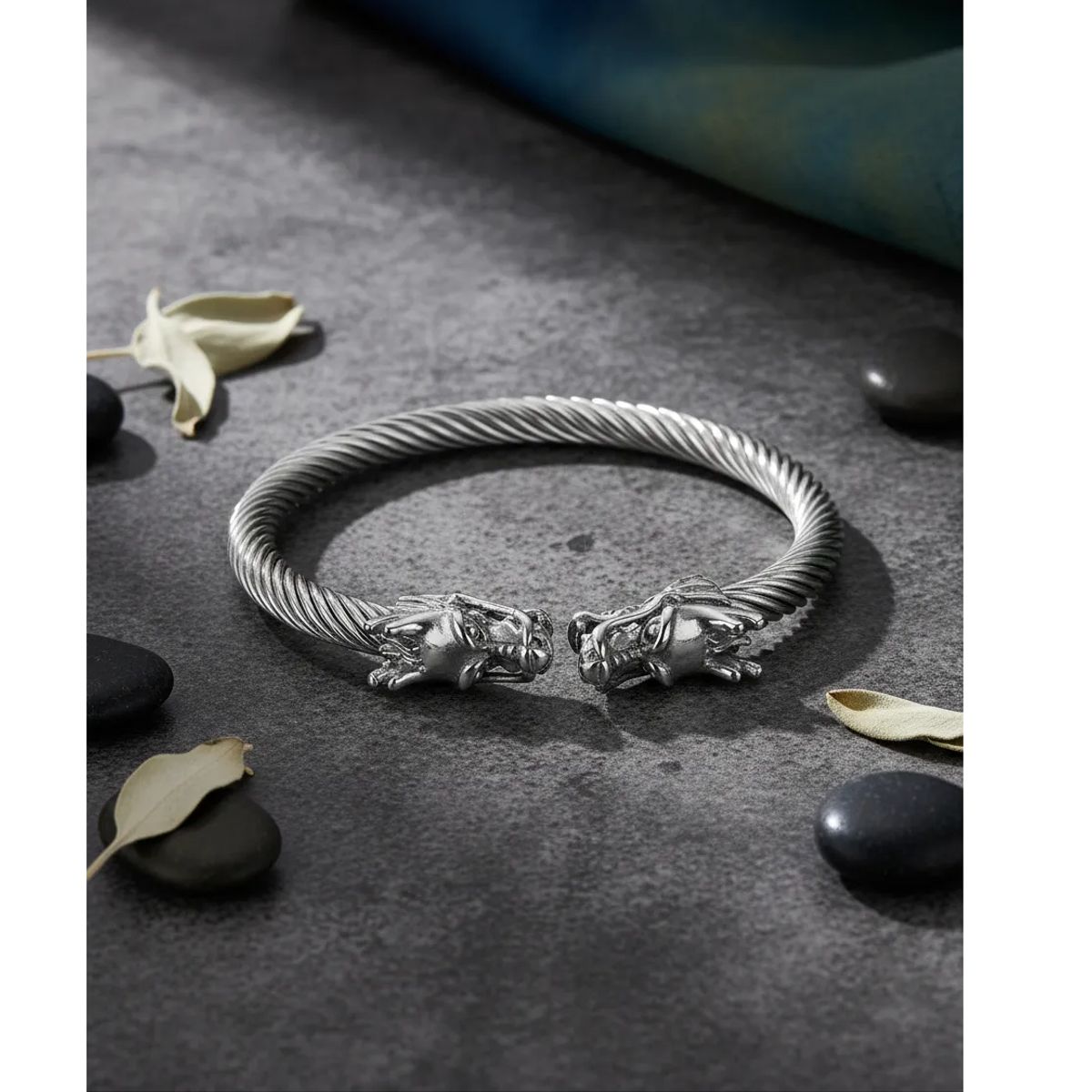GENERICO - Pulsera Dragon Nordico Black Hombre Moda Masculina Royal madriz