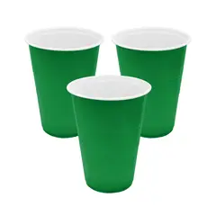 GENERICO - VASO VERDE 450ML X10UNI