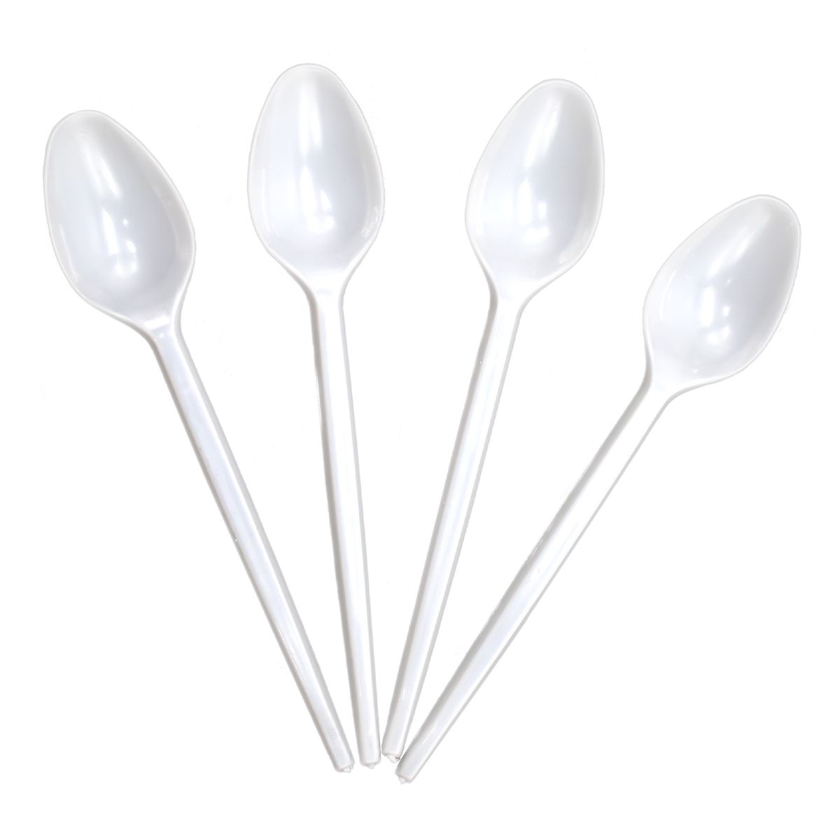 GENERICO - CUCHARA PLASTICA PARA CAFÉ BLANCO X100UNI