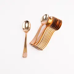 GENERICO - CUCHARA ROSE GOLD X10 UNI
