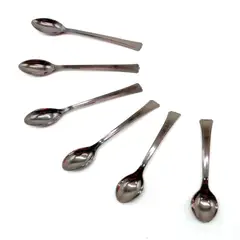 GENERICO - CUCHARITA PLASTICA POSTRE 115CM PLATEADO X50UNI