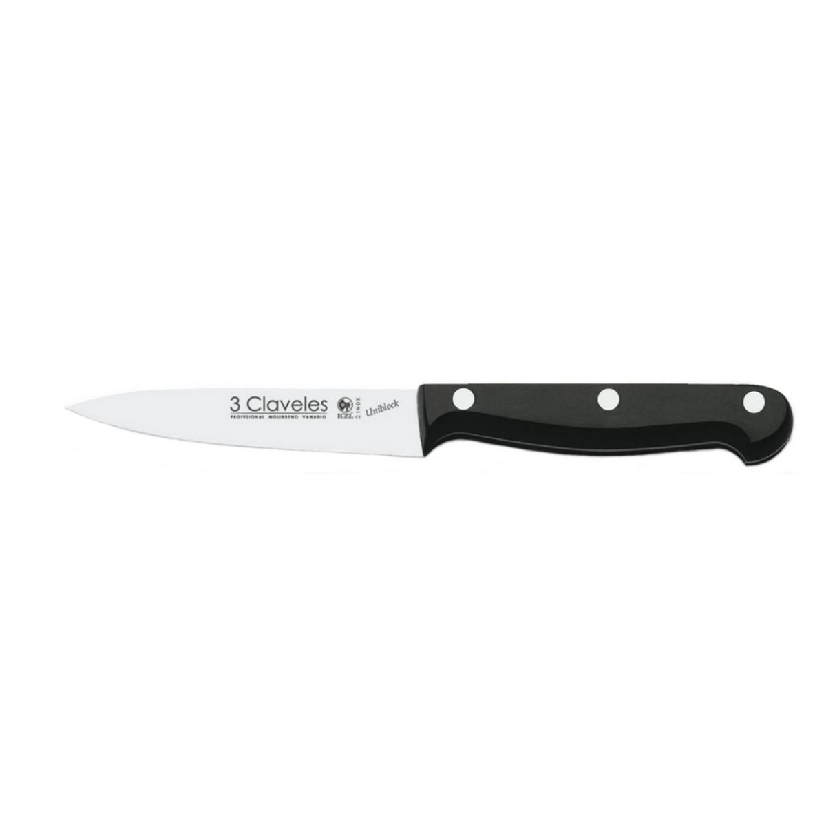 3 CLAVELES - Cuchillo Inox Uniblock Cocinero 13 cm
