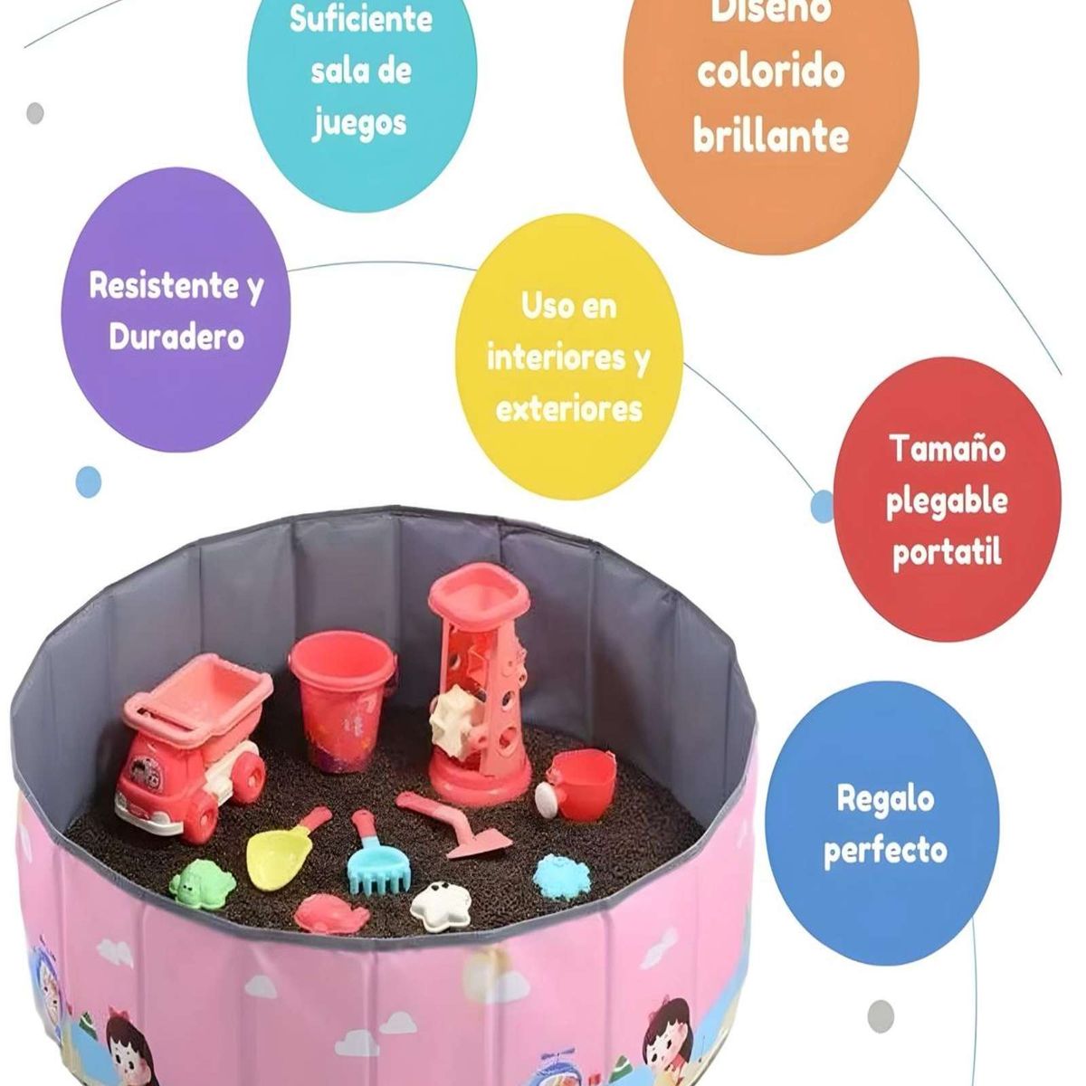 GENERICO - Piscina Armable para Jugar en interior y exterior Niña