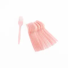 GENERICO - TENEDOR ROSADO X20 UNI