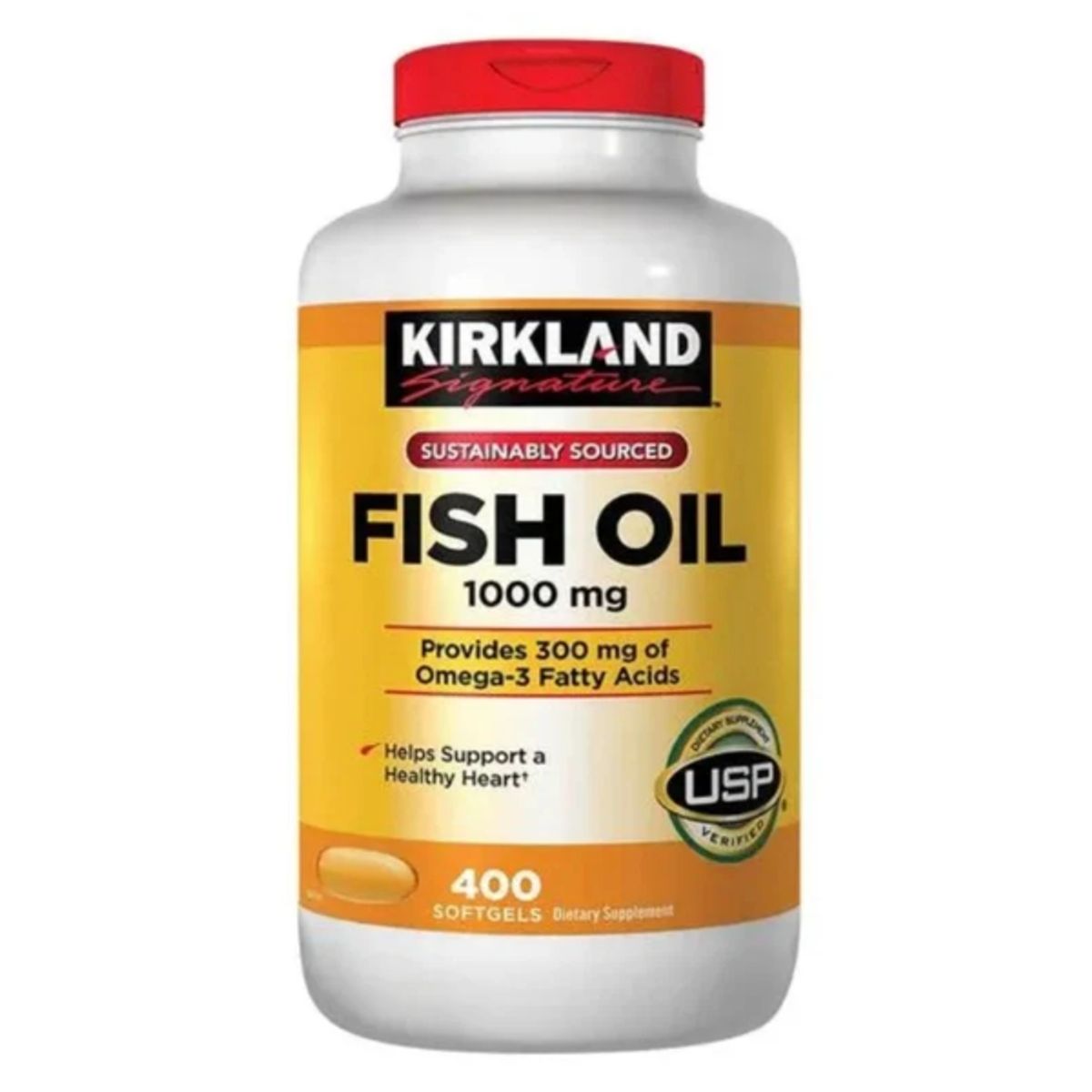 KIRKLAND - Fish OIL 1000mg 400 Tabs – Kirkland