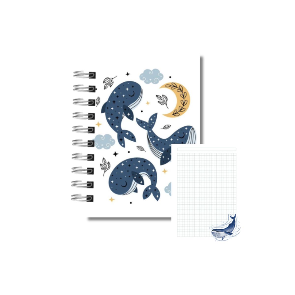 GENERICO - Cuaderno mini diseño ballenas