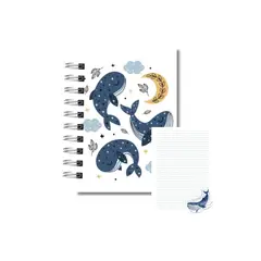 GENERICO - Cuaderno mini diseño ballenas