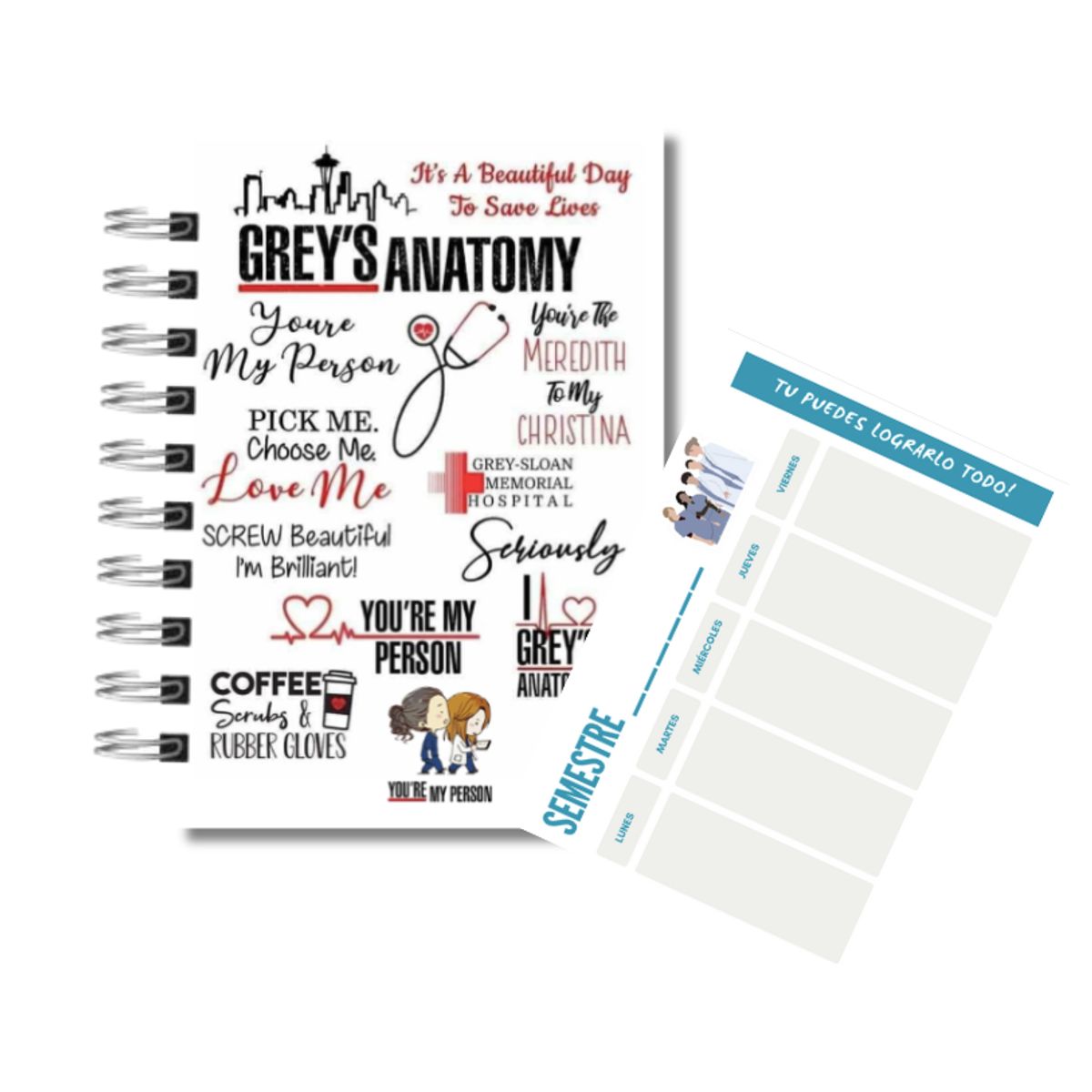 GENERICO - Agenda estudiante greys anatomy - anatomia de grey