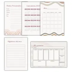 GENERICO - Agenda de Planificacion Anual Mil Planes Flores