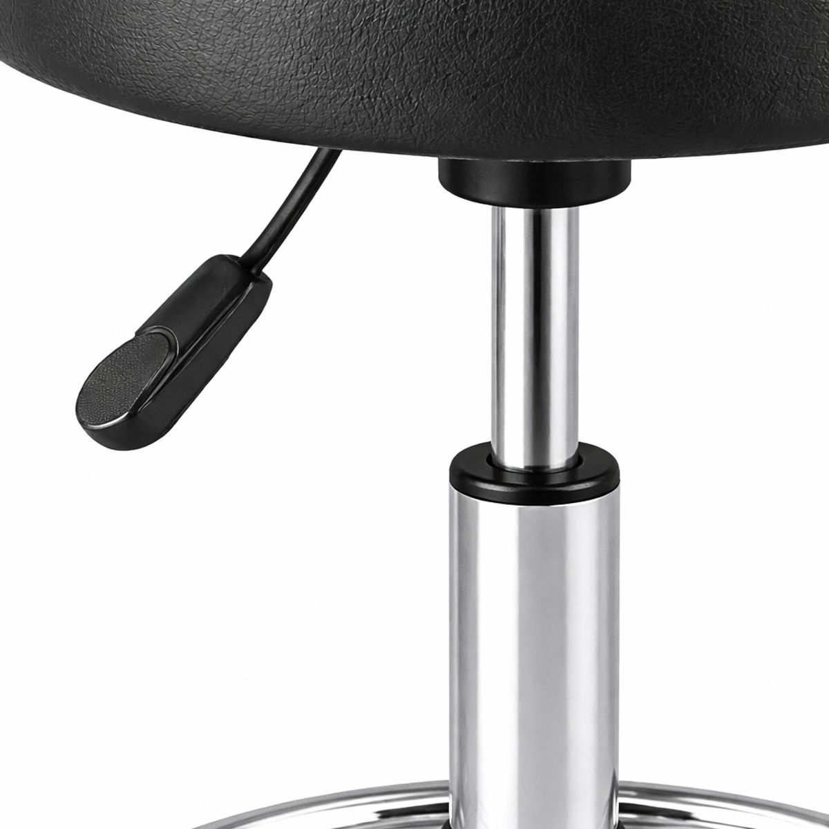 SPACE HOME - Taburete Ergonómico para Cajero 45-57 cm con Base Metálica