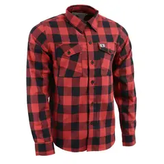 MILWAUKEE LEATHER - Camisa Cuadros Rojo con Negro