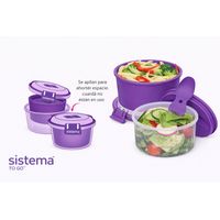 Contenedor de Almuerzo 965 ml. Apto para Microondas - Fabricados en Nueva Zelandia