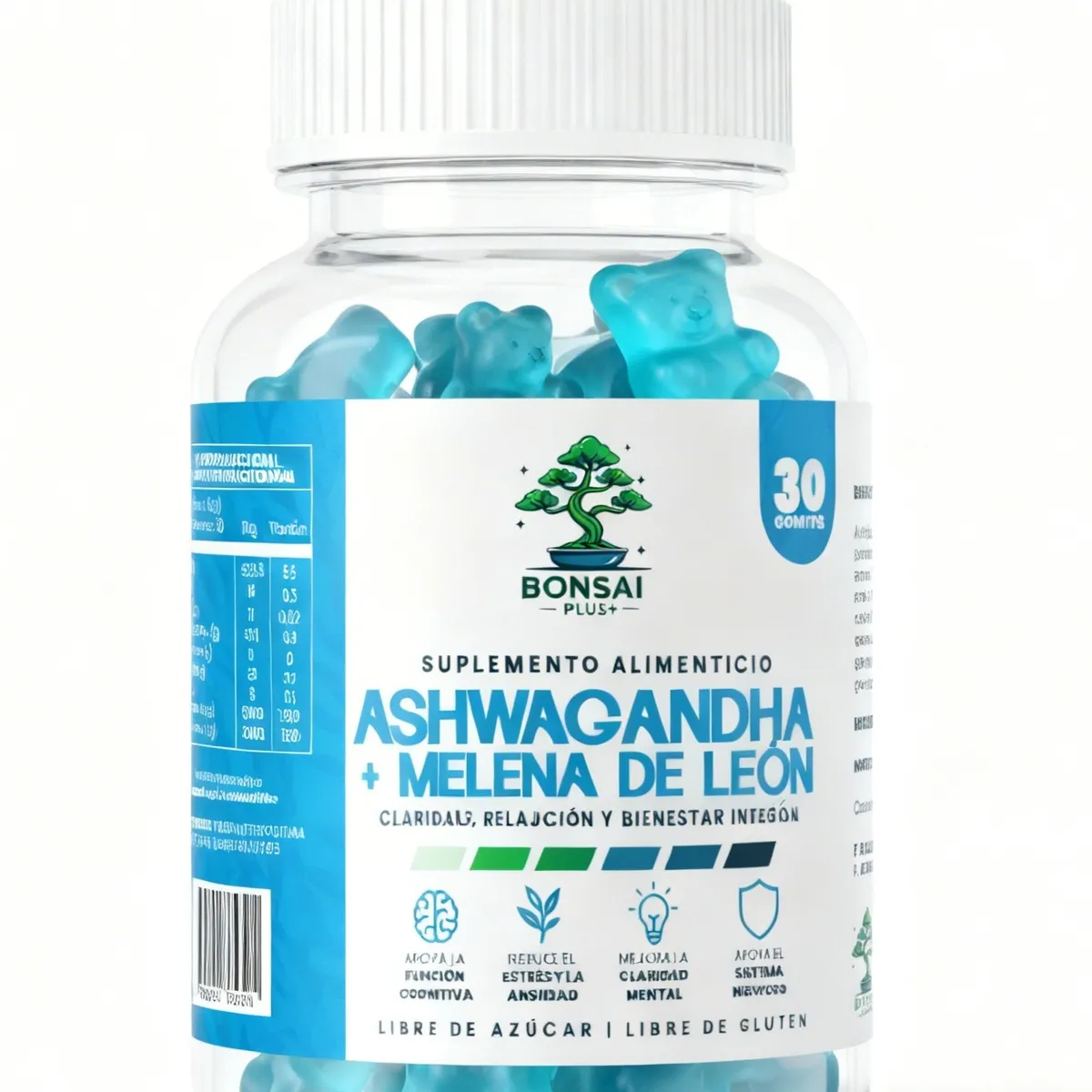 GENERICO - Gummies Ashwagandha + Melena De León Gomitas - Bonsai Plus+