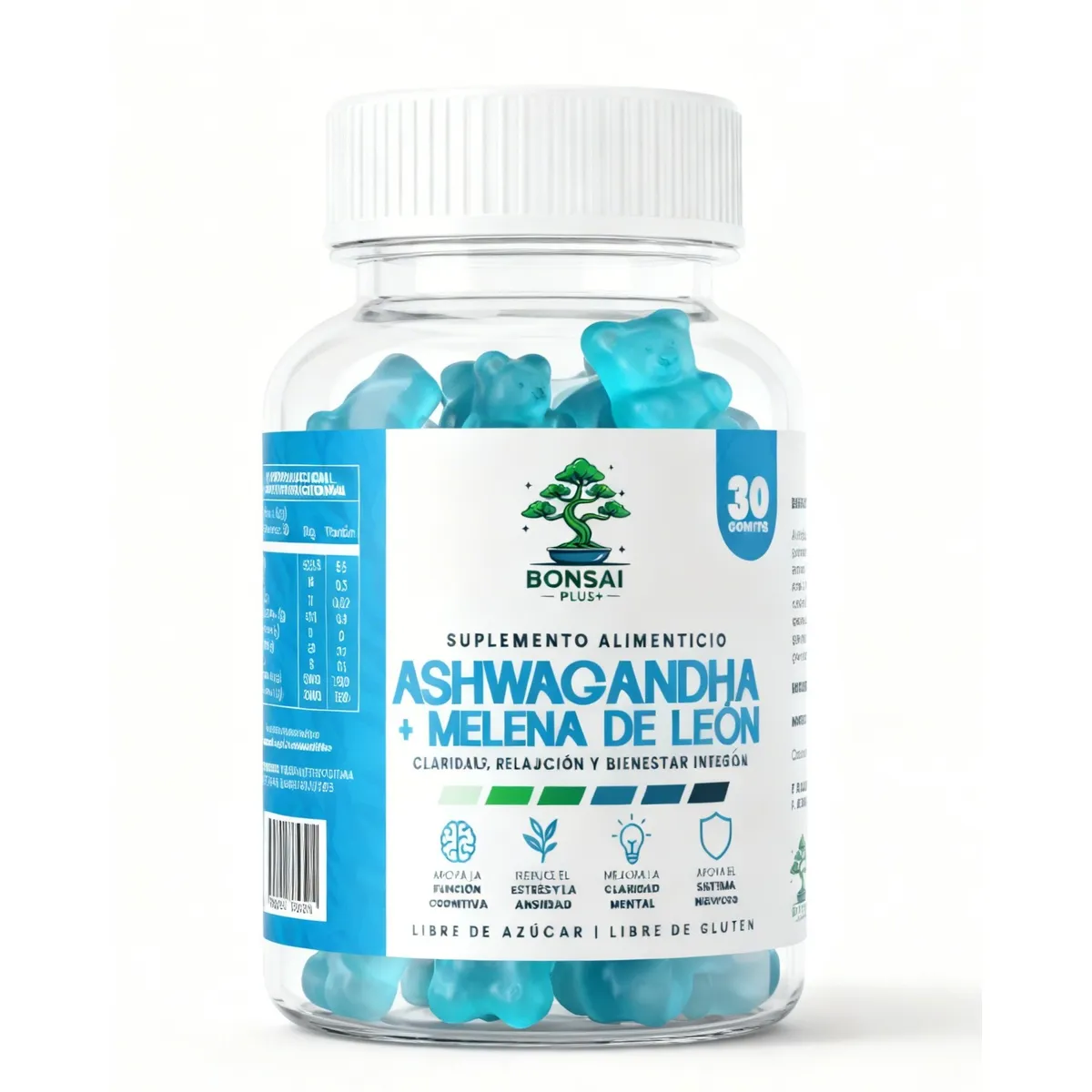 GENERICO - Gummies Ashwagandha + Melena De León Gomitas - Bonsai Plus+