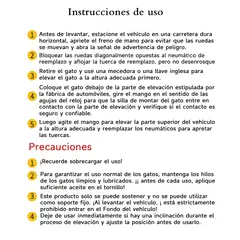 GENERAL - Gata Tijera Mecánica De 1.5 Toneladas Para Auto
