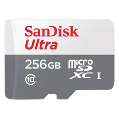 SANDISK - Tarjeta de Memoria Micro SD 256GB UHS-I Clase 10 con Adaptador