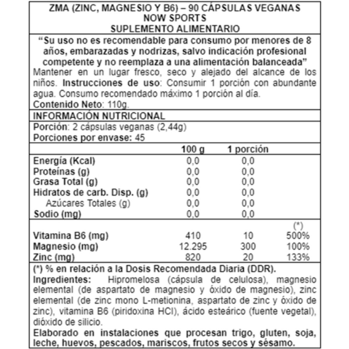 NOW - ZMA 800 Mg 90 Caps – Now foods