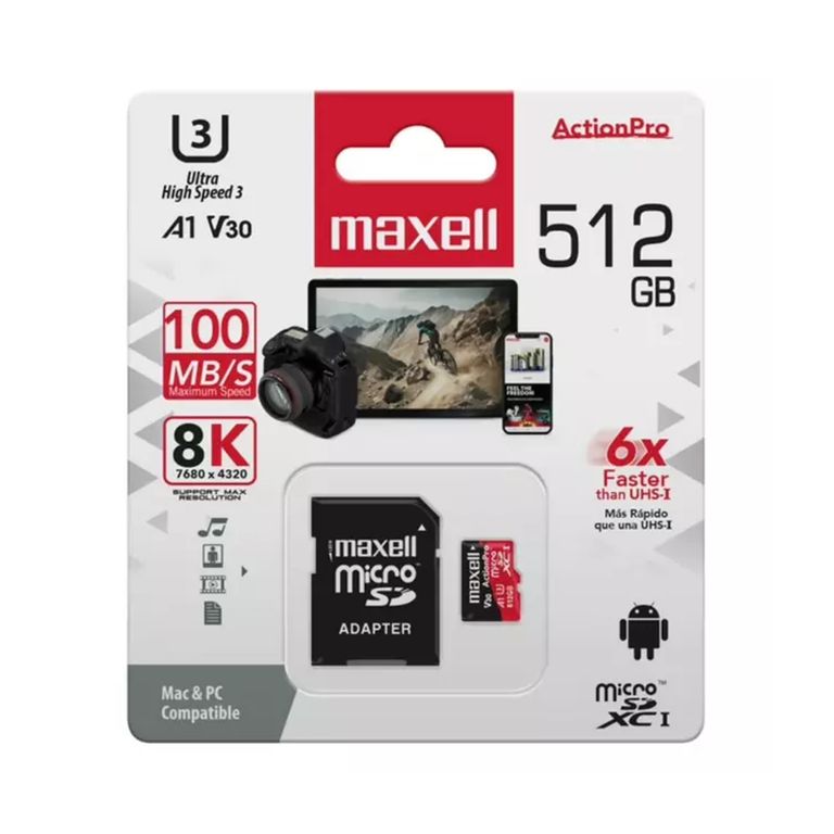 TARJETA DE MEMORIA MICRO SD 8K 512GB