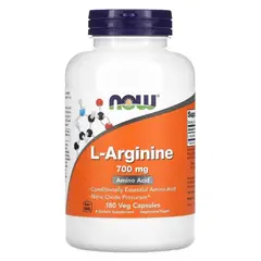 NOW - L-Arginina 700mg 180 Veg Caps –