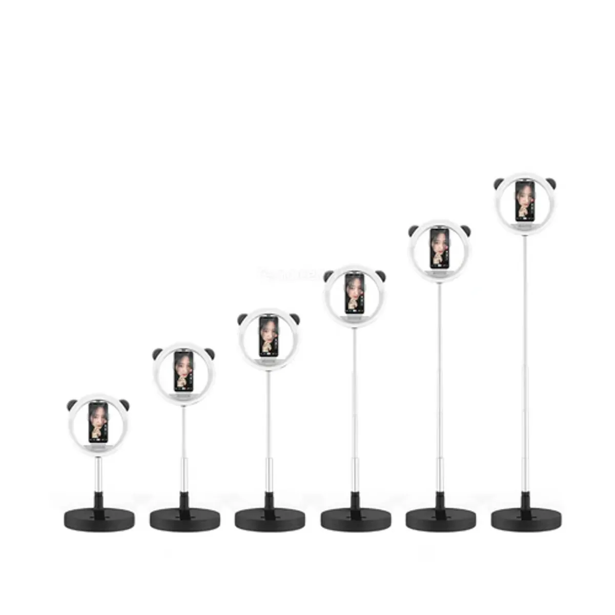 MOVI - ARO DE LUZ LED PORTATIL CON BASE REDONDA