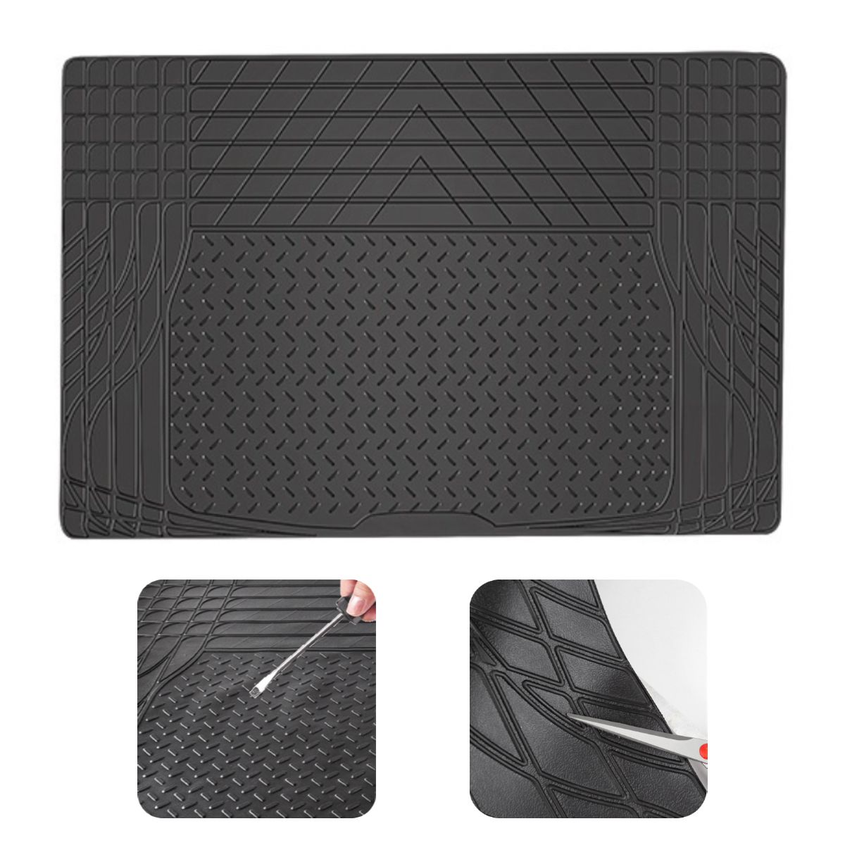 ATURE - Cubre Maleta Goma Maletero Auto Antideslizante 120x80cm