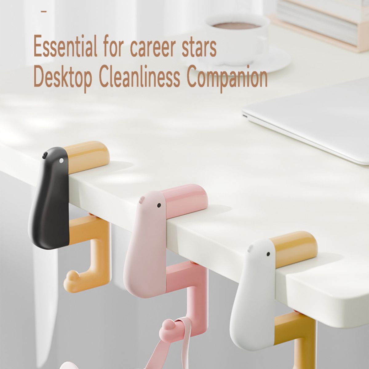 GENERAL - 2 pcs Colgador De Bolsos Para Escritorio Gancho Ajustable De