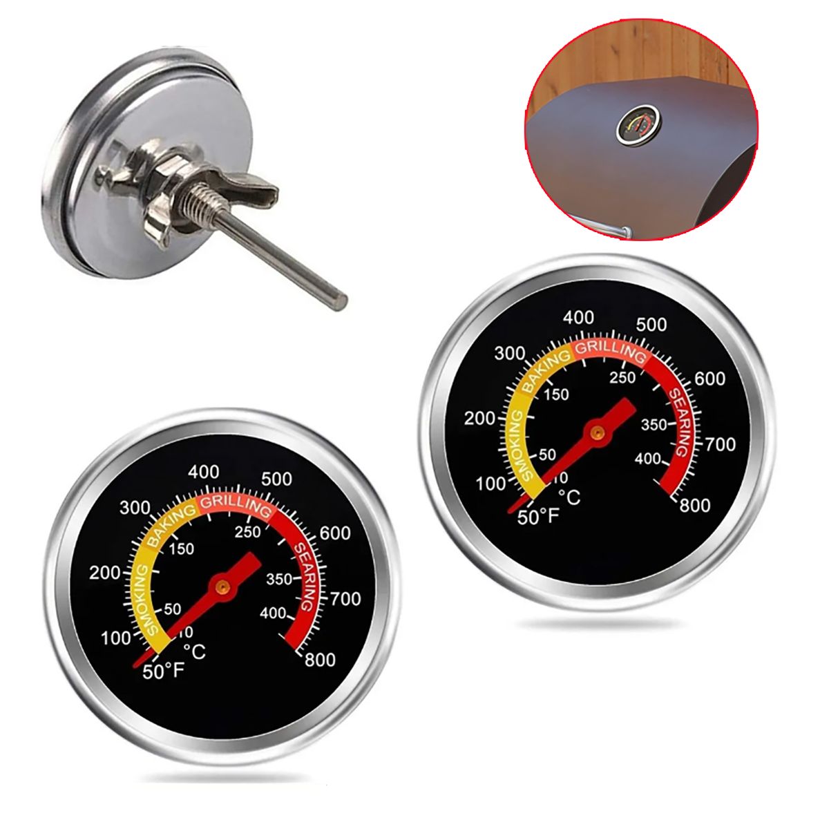 GENERICO - 2pcs Termometro Para Hornos Indicador Temperatura Cocina