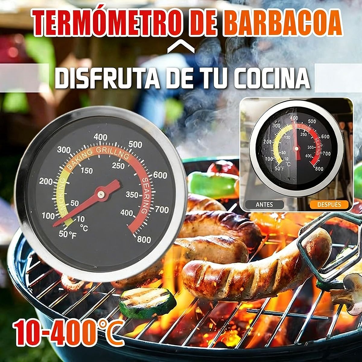 GENERICO - 2pcs Termometro Para Hornos Indicador Temperatura Cocina