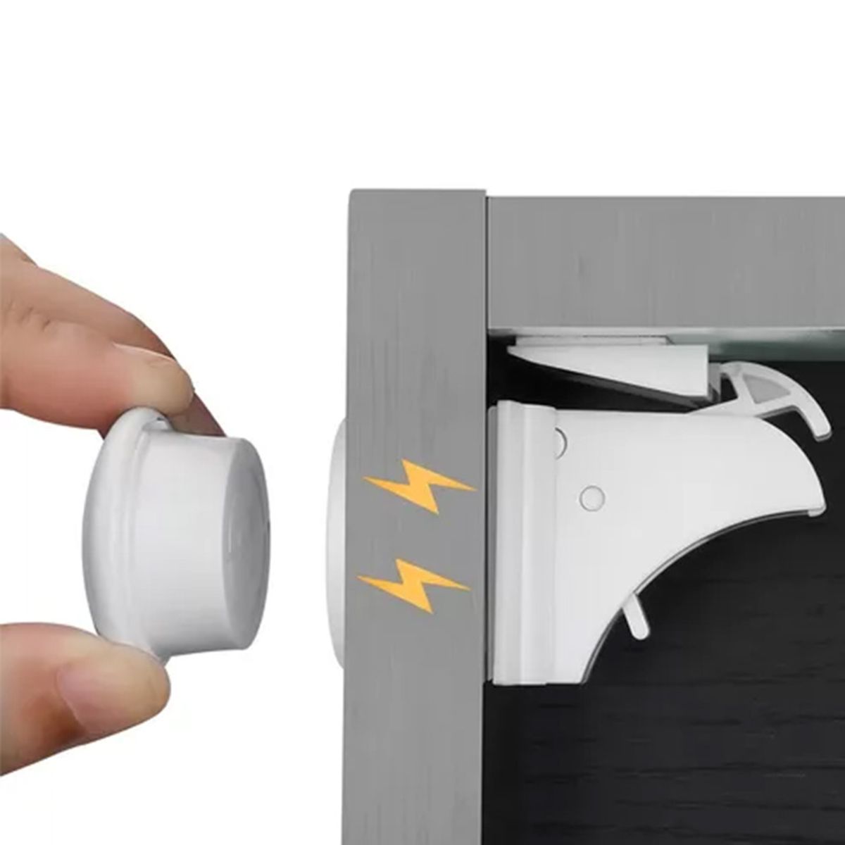 ATURE - Pack 4 De Seguros Magnéticos Puertas Y Cajones Bebé/ Niños