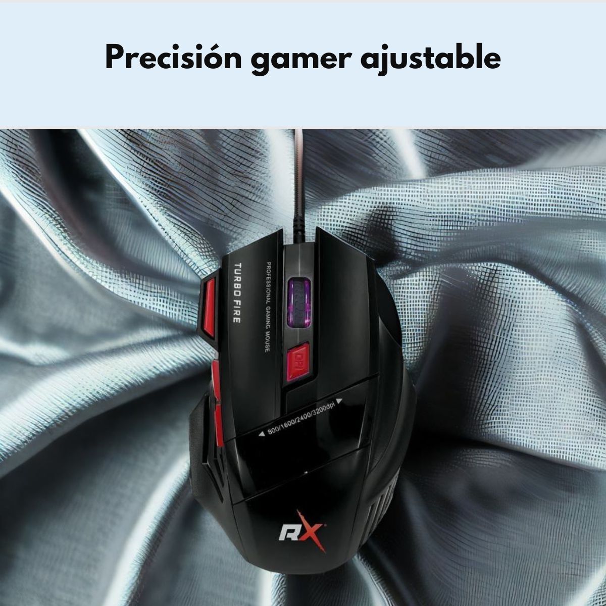 REPTILEX - Mouse Gamer ReptileX 6 3600 dpi Retroiluminado