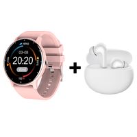 Audífonos Bluetooth Redmi Buds 4 Active y Reloj Inteligente ZL02 -Rosa Blanco