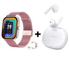 XIAOMI - Audífonos Bluetooth Air 3 SE y Reloj Inteligente Y13 - Rosa