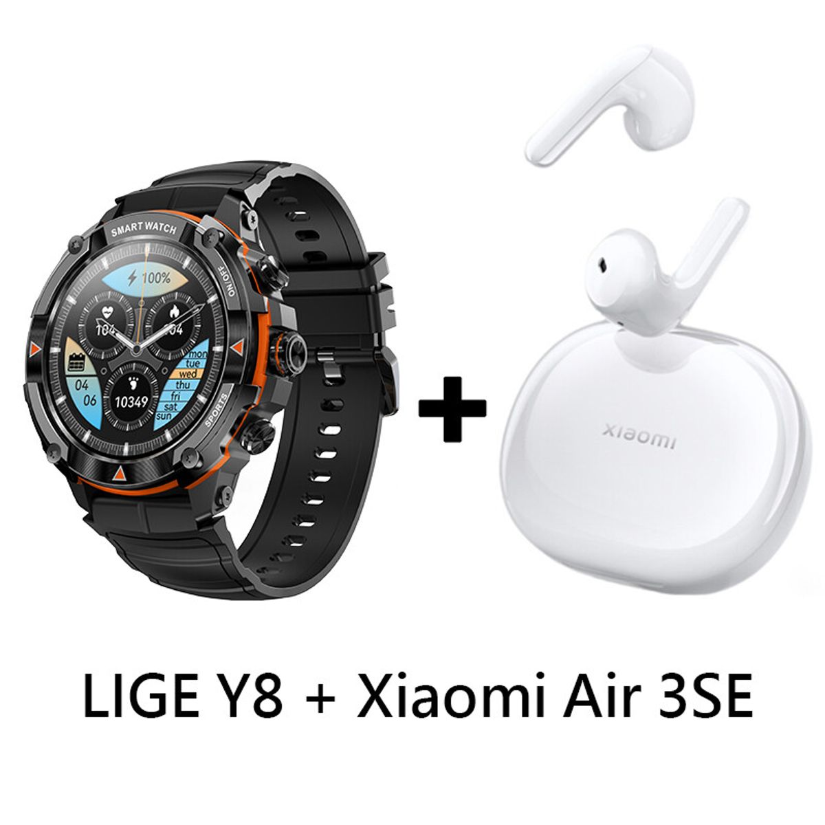 XIAOMI - Audífonos Bluetooth Xiaomi Air 3 SE y Reloj Inteligente Smart Watch Y8