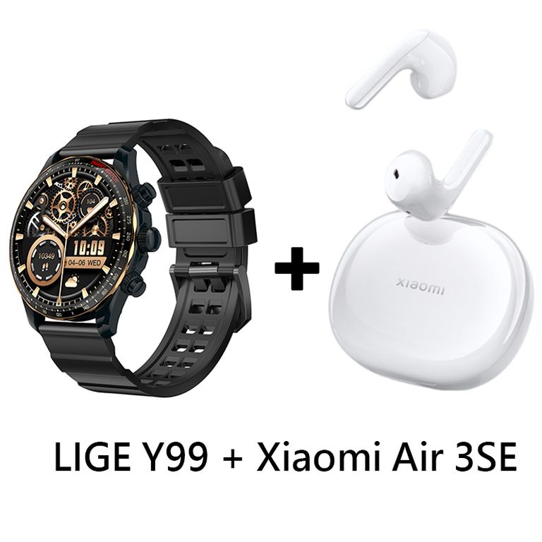 Audífonos Bluetooth Air 3 SE y Reloj Inteligente Y99