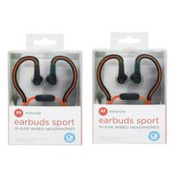 Audifonos Earbuds Sport SH008 set de 2 rojo+rojo Rojo