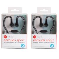 Audifonos Earbuds Sport SH008 set de 2 negro+rojo Rojo