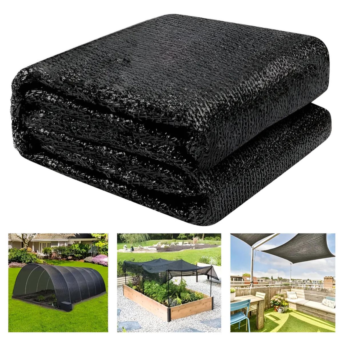 KINDA NICE - Malla Raschel 80% Sombra Ancho 4.2 Mts X 10 Mts Largo (42m2)