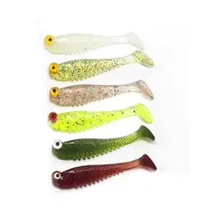 GENERAL - 10pcs Emulación Luminosa Señuelode Pesca Suave Señuelo Falso Verde Musgo