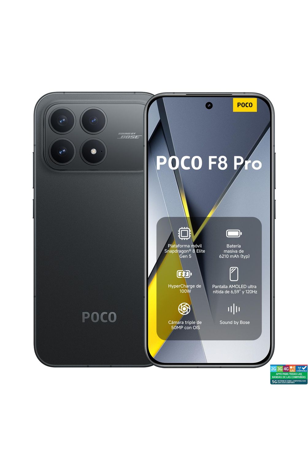 XIAOMI POCO F8 Pro Negro 12GB + 256GB | Falabella Chile