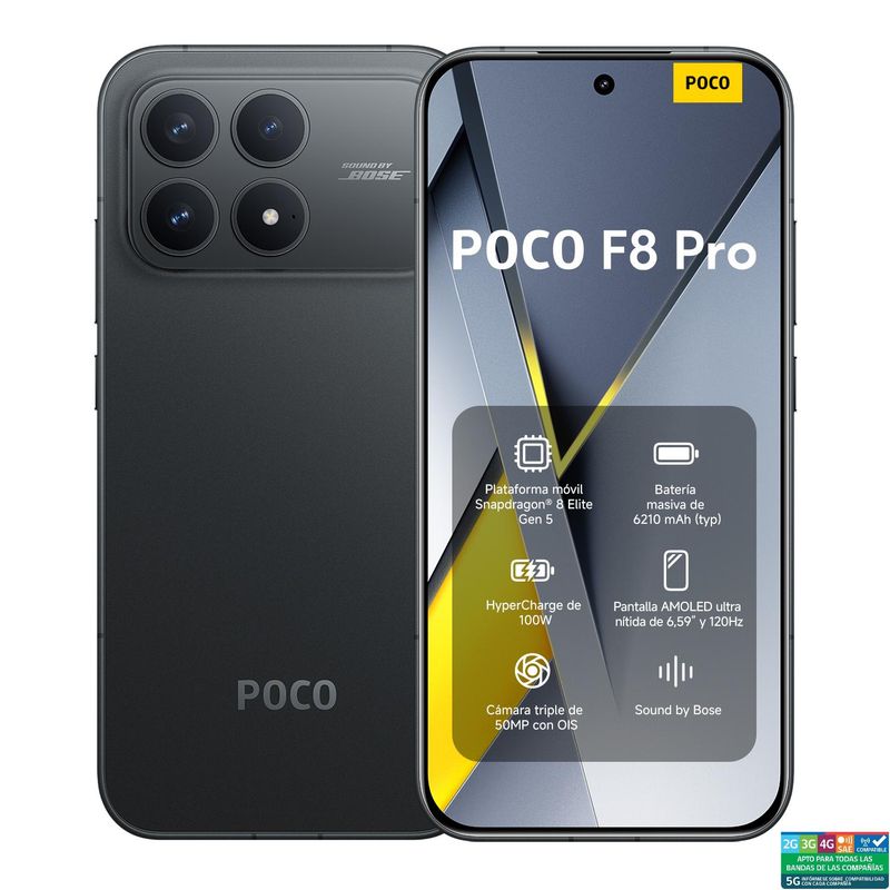 XIAOMI POCO F8 Pro Negro 12GB + 256GB | Falabella Chile
