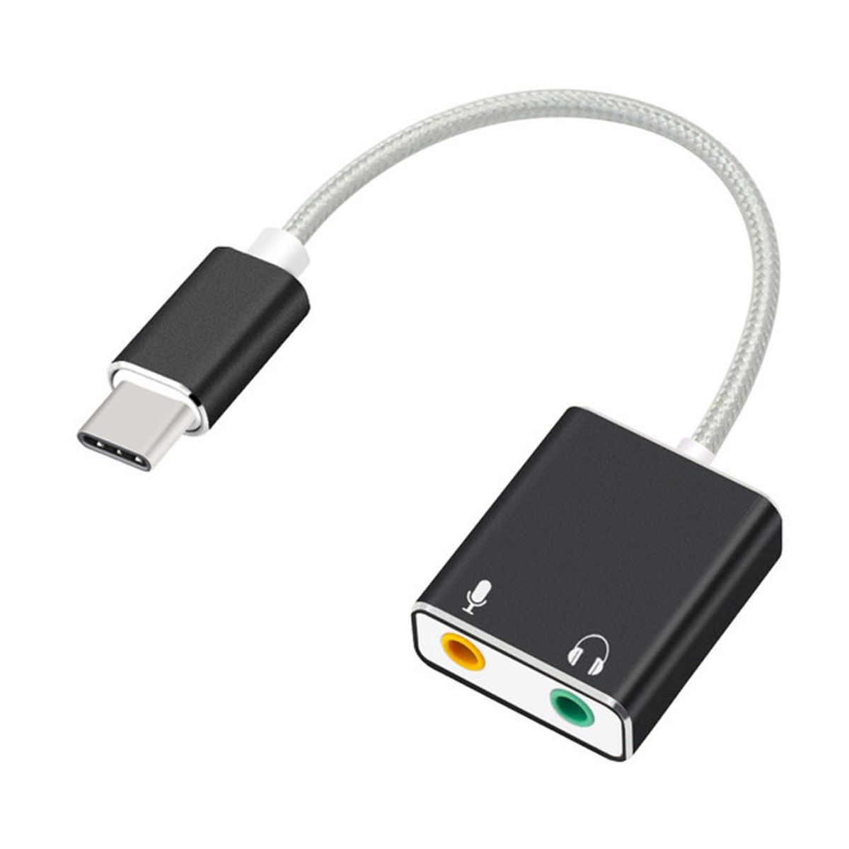 GENERICO - Tarjeta de Sonido 7.1 USB-C con Entrada para Micrófono y Salida de Audio