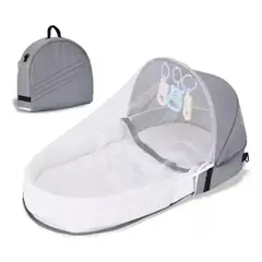 BLLOQ - Cama para Bebé Recién Nacido Plegable Mosquitera