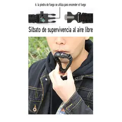 GENERAL - 2pcs Pulsera De Supervivencia De Emergencia Al Aire Libre Camuflaje