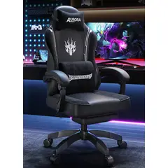 EVERSO - Silla Gamer Reclinable Apoyapiés Ergonómica Y Cojin Lumbar
