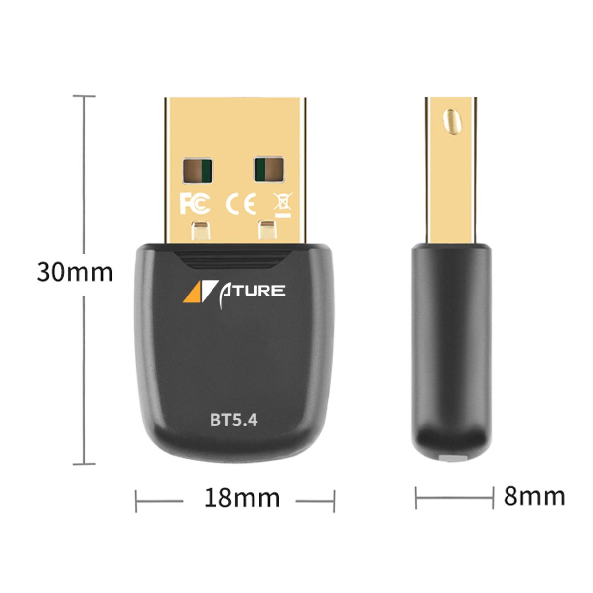 KINDA NICE - Ature Adaptador Usb Bluetoo 5.4 Para Ordenador