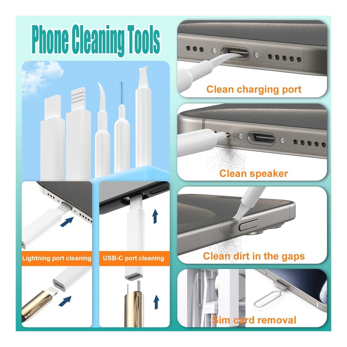 KINDA NICE - Kit De Limpieza De Auriculares/computadora 31 En 1