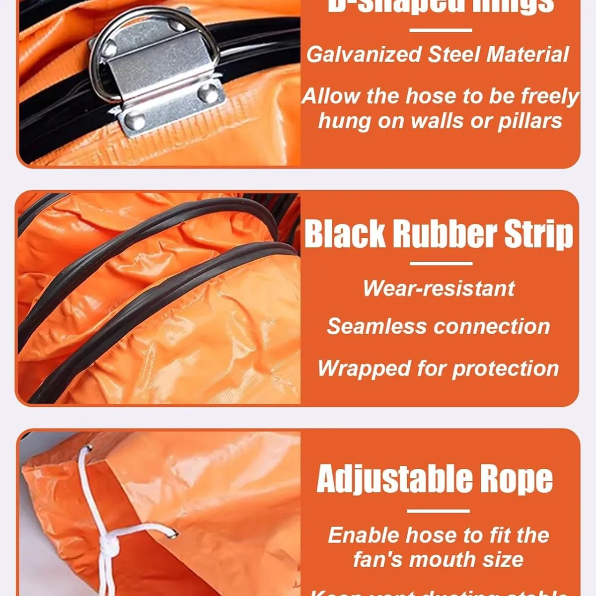 KUANGYE - Ducto Extractor Flexible 30cm 12 Pulgadas 5 Mts